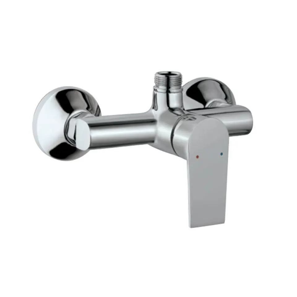 Jaquar 1 Way Exposed Wall Mixer with Pipe Connection and Wall Flanges Aria series ARI-CHR-39147 Chrome - image 1