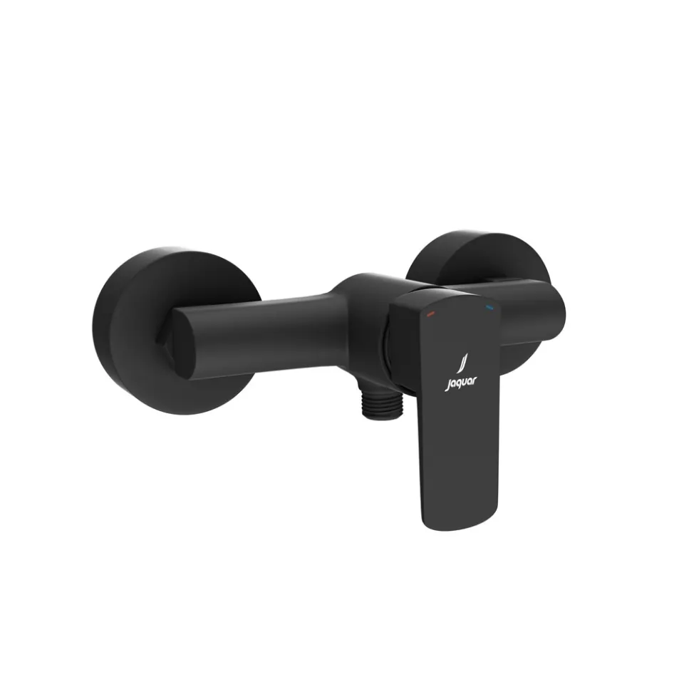 Jaquar 1 Way Exposed Wall Mixer for Hand Shower with Wall Flanges Kubix Prime series KUP-BLM-35149PM Black Matt - image 1