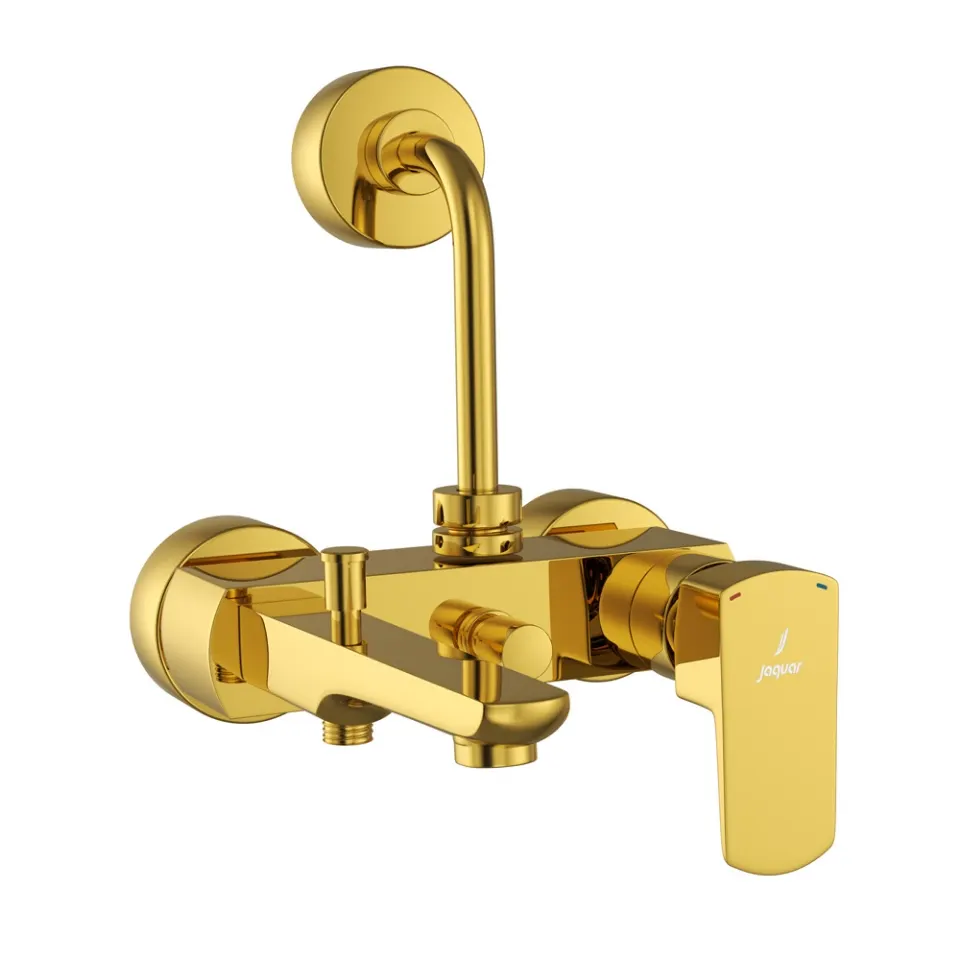 Jaquar Single Lever Wall Mixer 3-in-1 System Kubix Prime series KUP-GBP-35125PM Gold Bright PVD - image 1