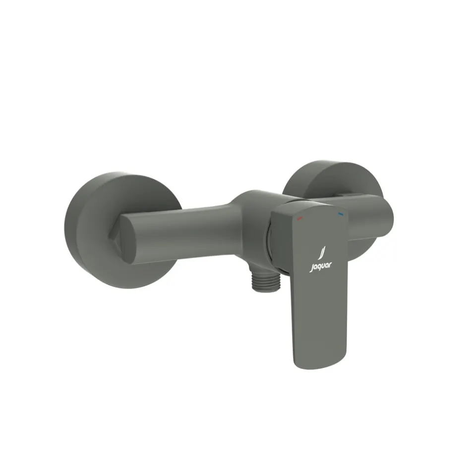 Jaquar 1 Way Exposed Wall Mixer for Hand Shower with Wall Flanges Kubix Prime series KUP-GRF-35149PM Graphite - image 1