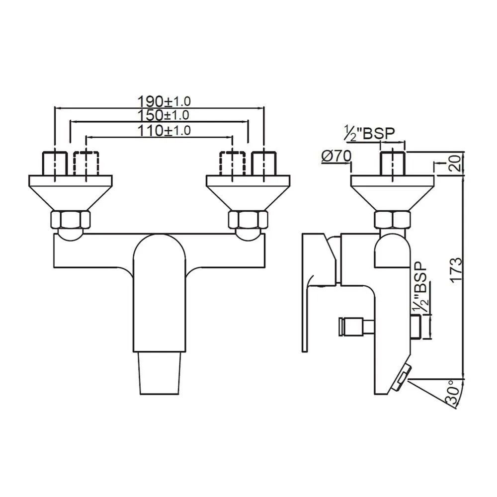 Jaquar Single Lever Wall Mixer Lyric series LYR-CHR-38119 Chrome - image 2