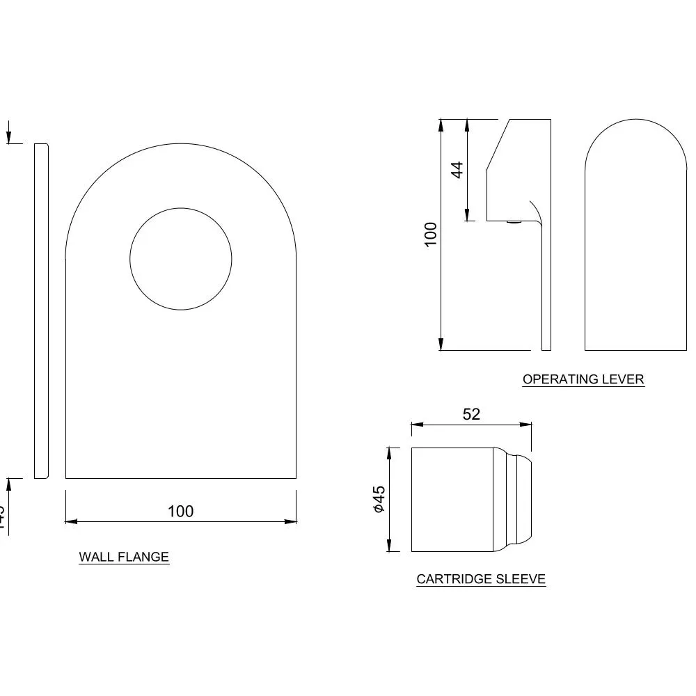 Jaquar 1 Way Diverter Exposed Parts Kit for Deusch Mixer Lyric series LYR-CHR-38227K Chrome - image 2