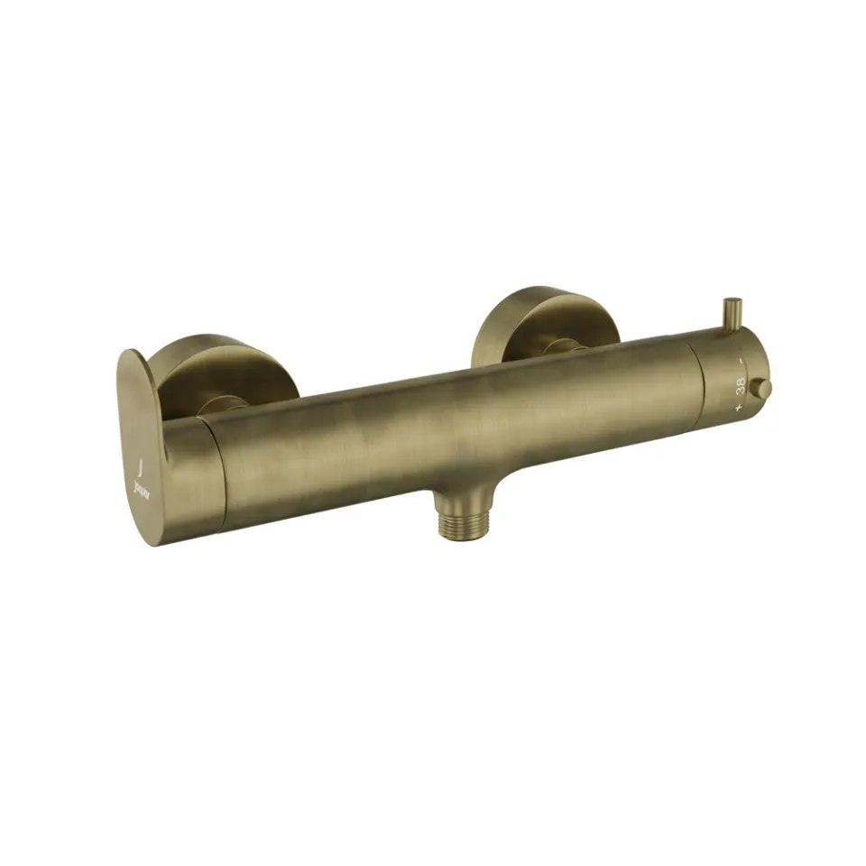 Jaquar Wall Mounted 1 Way Thermostatic Mixer with Connecting Legs Opal Prime series OPP-ABR-15655PM Antique Bronze - image 1