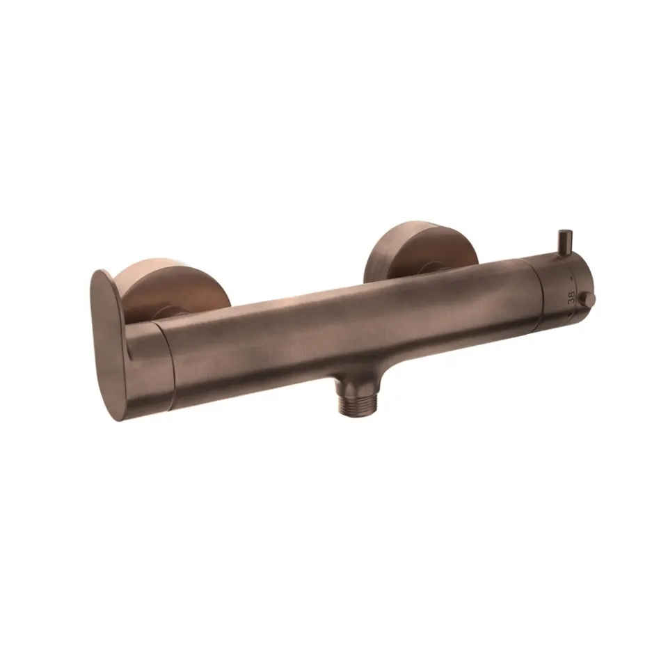Jaquar Wall Mounted 1 Way Thermostatic Mixer with Connecting Legs Opal Prime series OPP-ACR-15655PM Antique Copper - image 1
