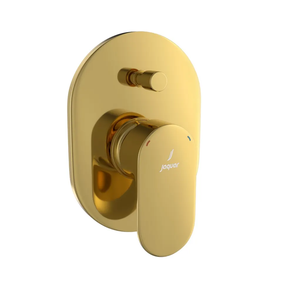 Jaquar Single Lever 2 Way Diverter Exposed Parts Kit with Button Opal Prime series OPP-GBP-15065MKPM Gold Bright PVD - image 1