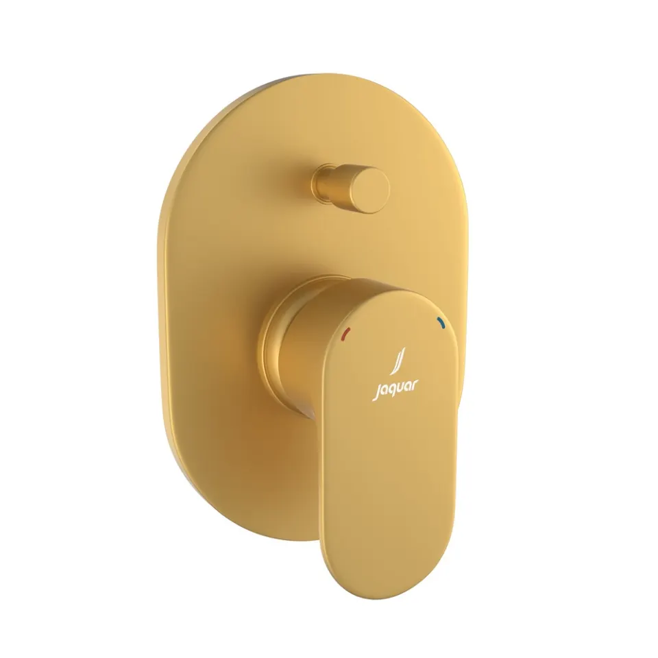 Jaquar Single Lever 2 Way Diverter Exposed Parts Kit with Button Opal Prime series OPP-GMP-15065MKPM Gold Matt PVD - image 1