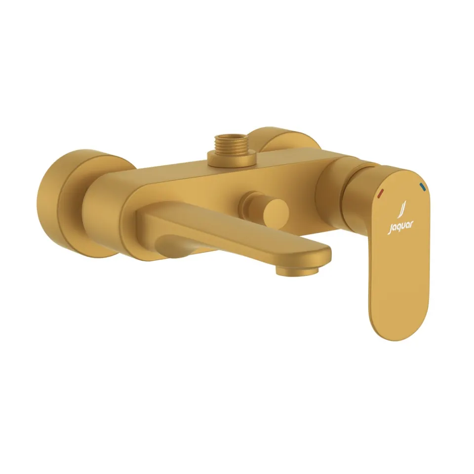 Jaquar 2 Way Single Lever Bath and Shower Wall Mixer Opal Prime series OPP-GMP-15115PM Gold Matt PVD - image 1