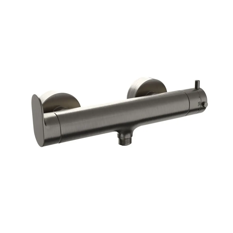 Jaquar Wall Mounted 1 Way Thermostatic Mixer with Connecting Legs Opal Prime series OPP-SSF-15655PM Stainless Steel - image 1