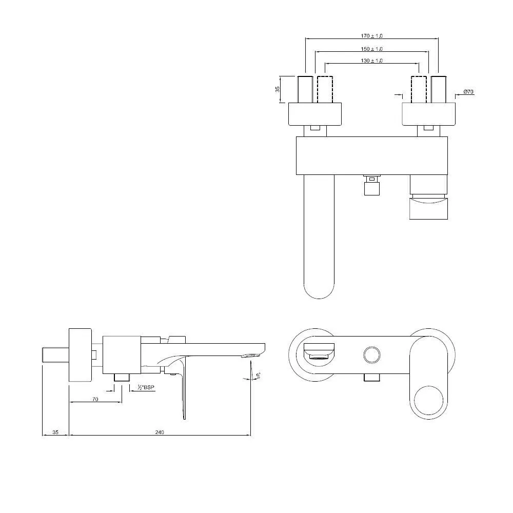 Jaquar Single Lever Wall Mixer Ornamix Prime series ORP-ABR-10119PM Antique Bronze - image 1