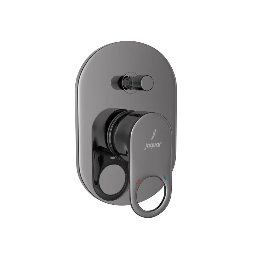 Jaquar Single Lever 2 Way Diverter Exposed Parts Kit with Button Ornamix Prime series ORP-BCH-10065MKPM Black Chrome - image 1