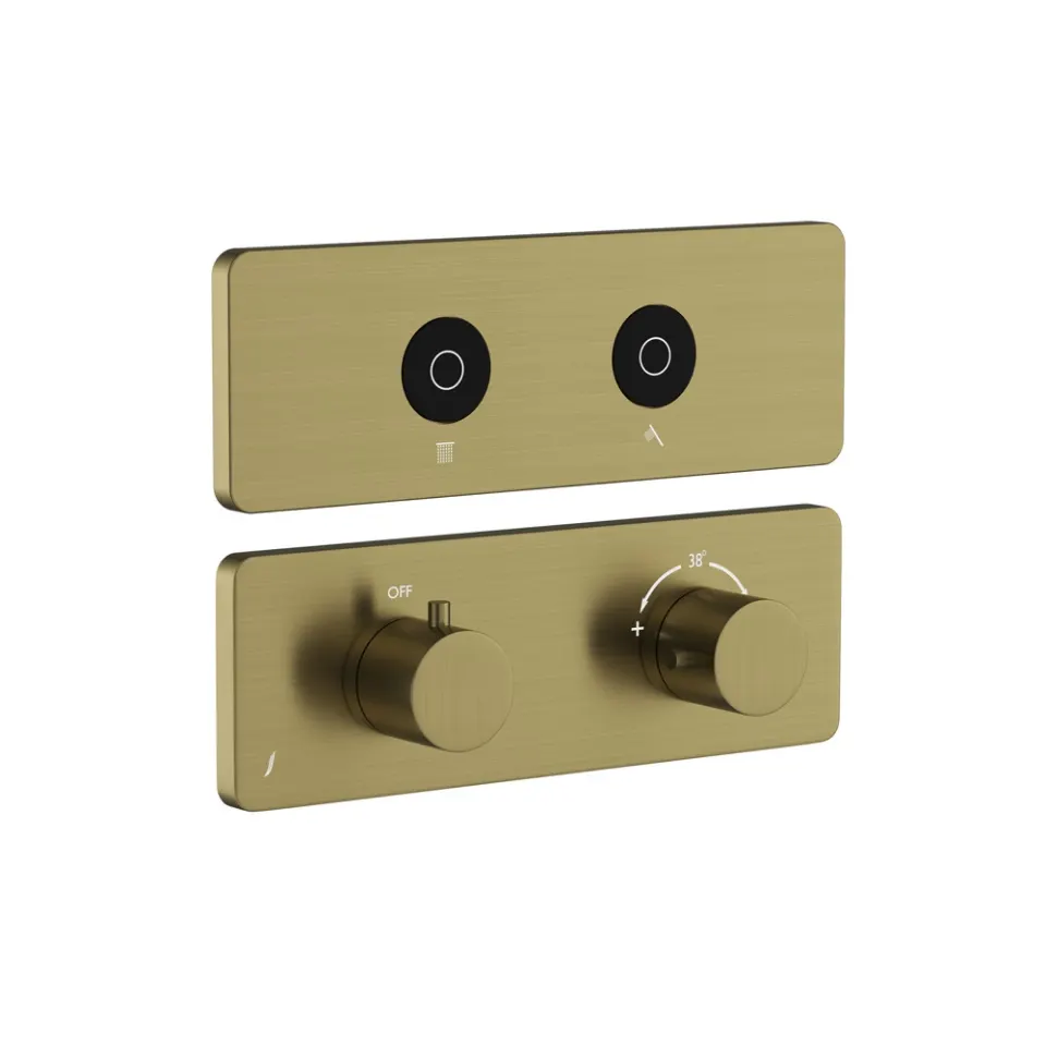 Jaquar Qloud Touch Shower System, 2 Outlets for Rain & Hand QLD-ABR-309681KRH Antique Bronze - image 1