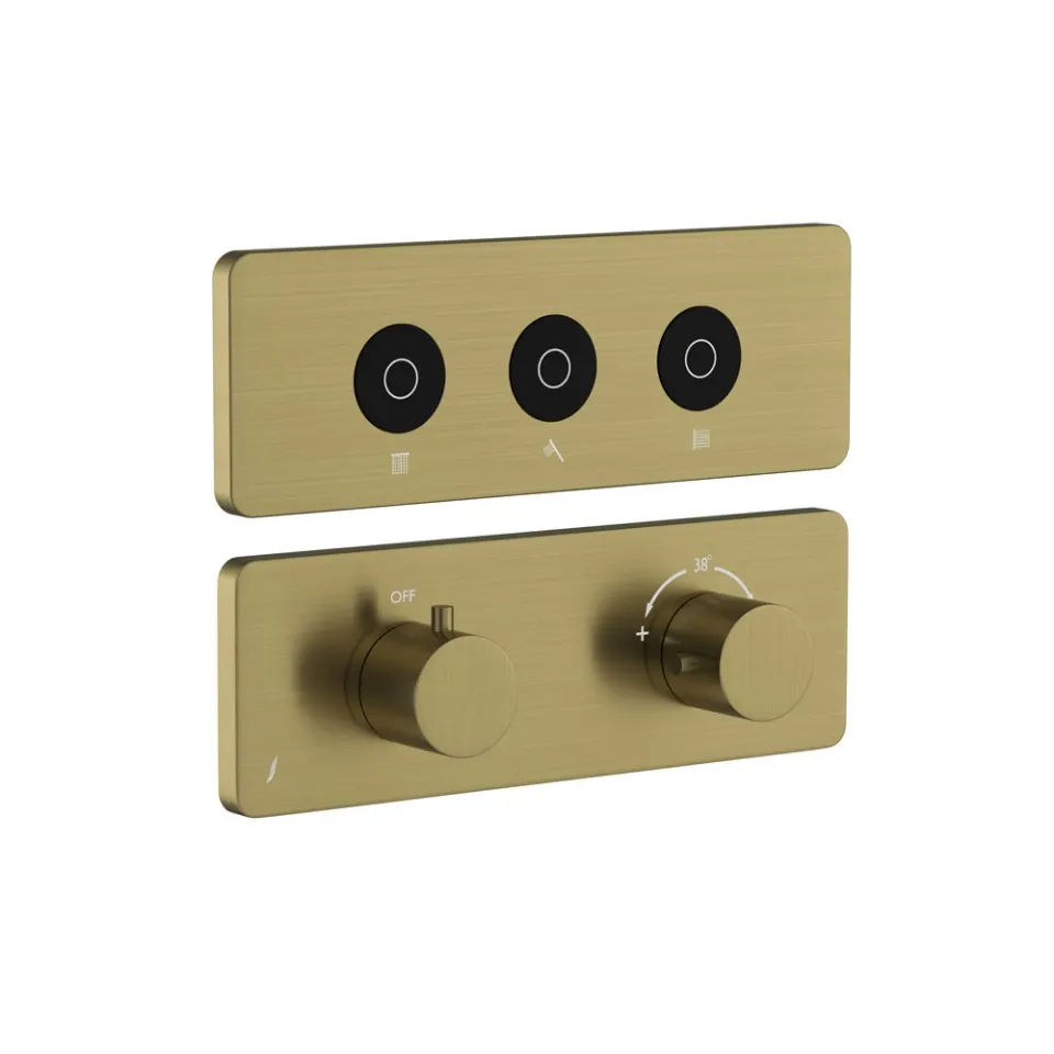 Jaquar Qloud Touch Shower System, 3 Outlets for Rain, Hand & Body QLD-ABR-309683KRHB Antique Bronze - image 1