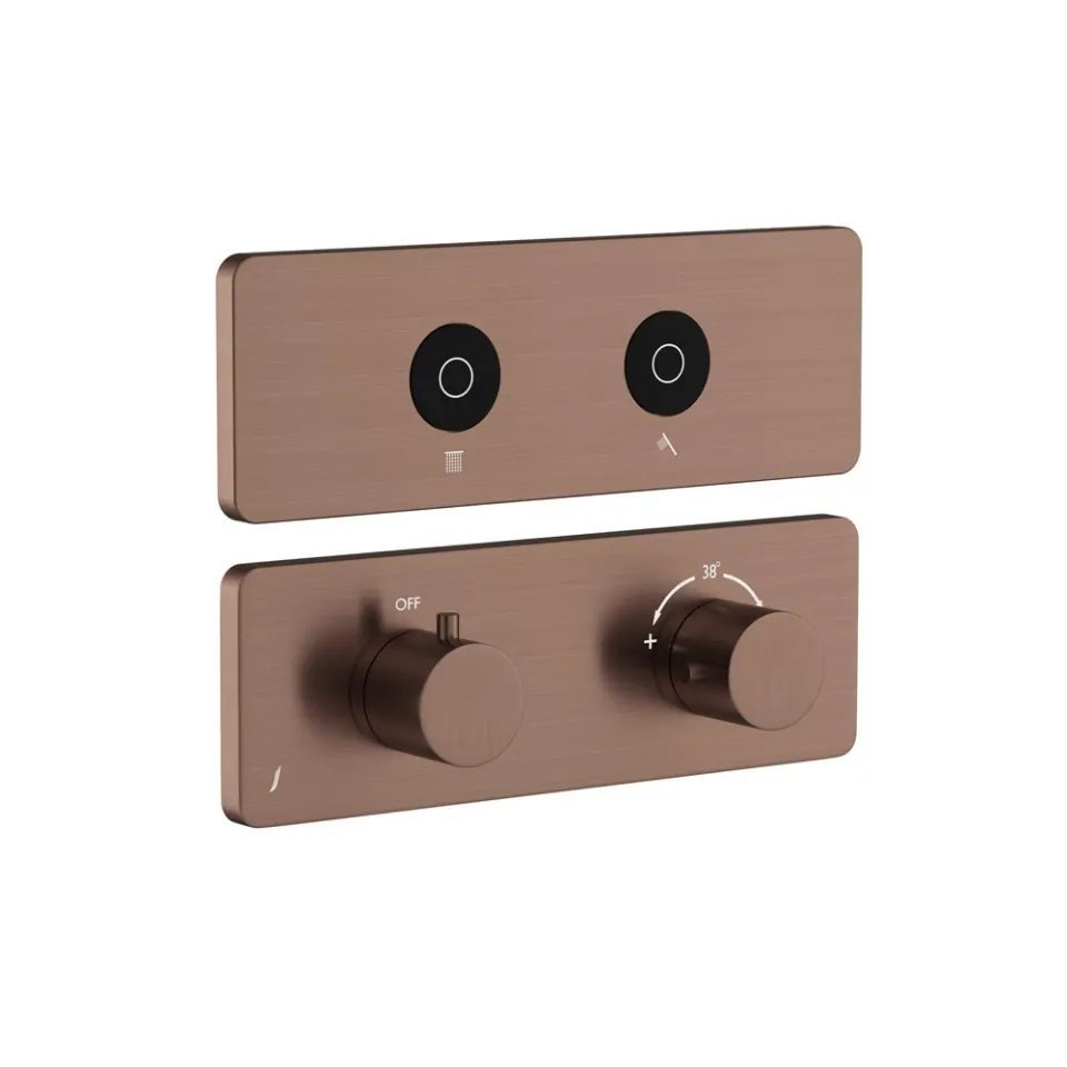 Jaquar Qloud Touch Shower System, 2 Outlets for Rain & Hand QLD-ACR-309681KRH Antique Copper - image 1