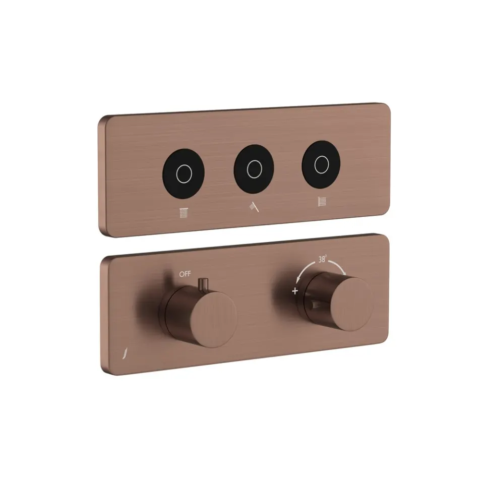 Jaquar Qloud Touch Shower System, 3 Outlets for Rain, Hand & Body QLD-ACR-309683KRHB Antique Copper - image 1