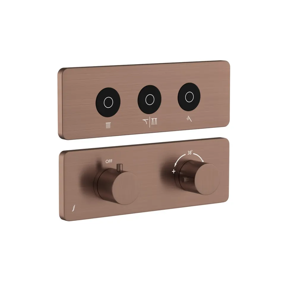 Jaquar Qloud Touch Shower System, 3 Outlets for Rain, Mist & Hand QLD-ACR-309683KRMH Antique Copper - image 1
