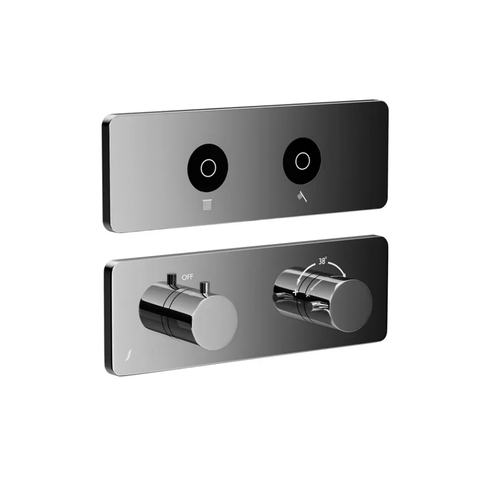 Jaquar Qloud Touch Shower System, 2 Outlets for Rain & Hand QLD-CHR-309681KRH Chrome - image 1