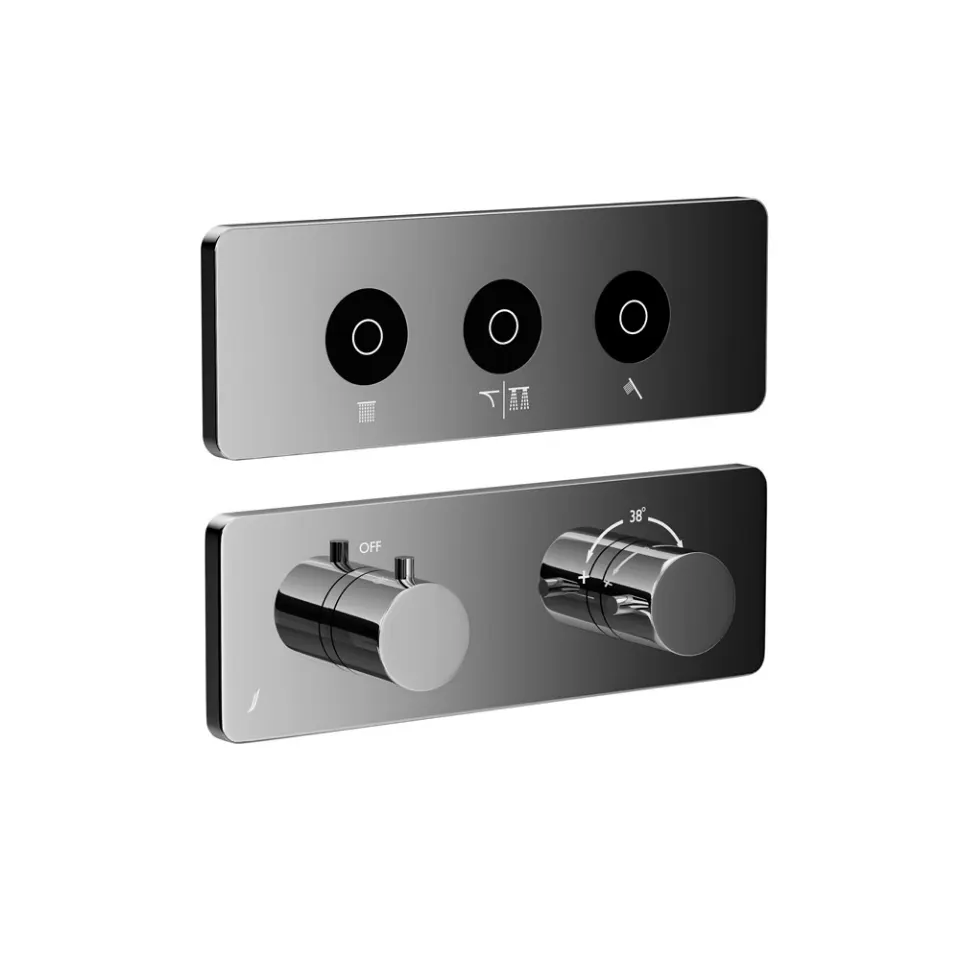 Jaquar Qloud Touch Shower System, 3 Outlets for Rain, Mist & Hand QLD-CHR-309683KRMH Chrome - image 1