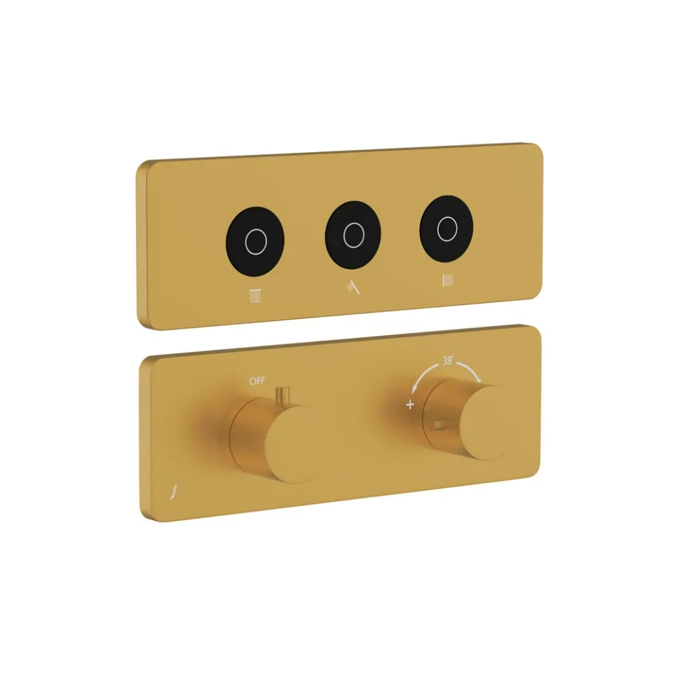 Jaquar Qloud Touch Shower System, 3 Outlets for Rain, Hand & Body QLD-GMP-309683KRHB Gold Matt PVD - image 1