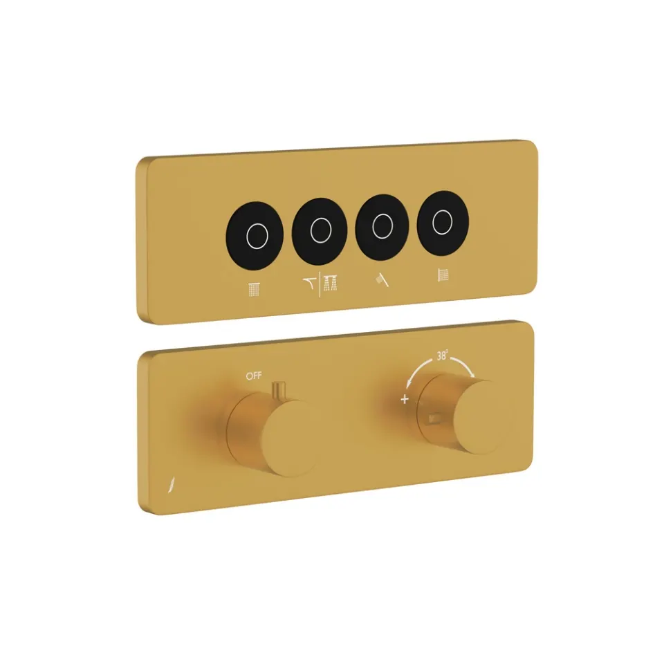 Jaquar Qloud Touch Shower System, 4 Outlets for Rain, Mist, Hand & Body QLD-GMP-309685KRMHB Gold Matt PVD - image 1
