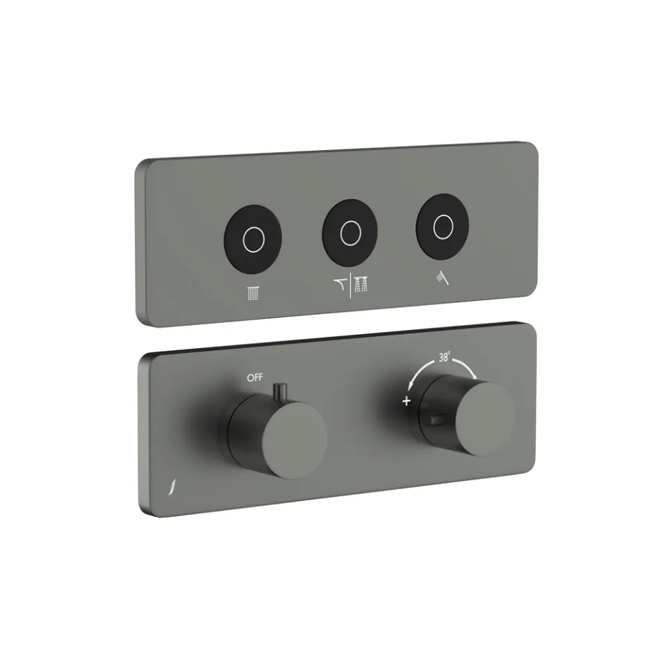 Jaquar Qloud Touch Shower System, 3 Outlets for Rain, Mist & Hand QLD-GRF-309683KRMH Graphite - image 1