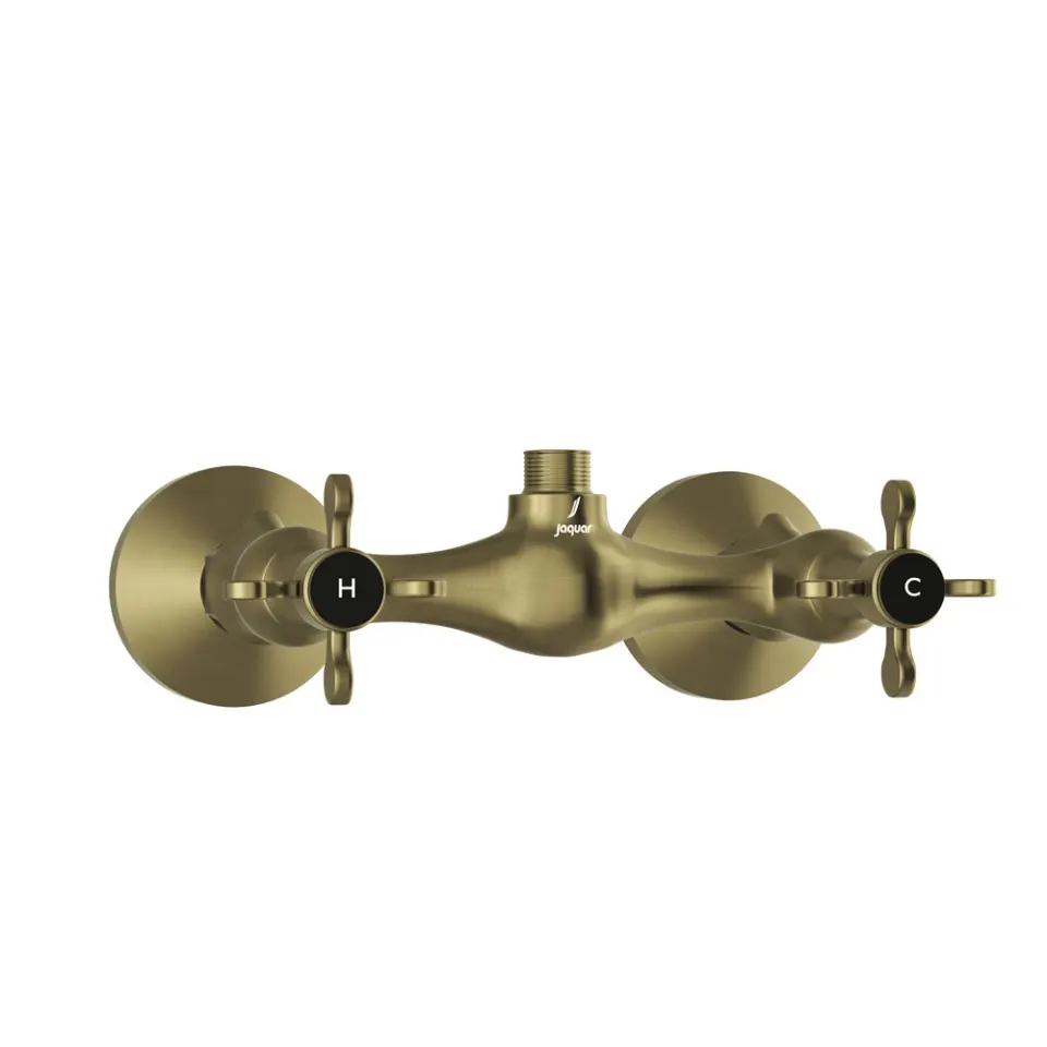 Jaquar 1 Way Wall Mixer for Shower Cubicles with Connecting Legs Queens Prime series QQP-ABR-7209PM Antique Bronze - image 1