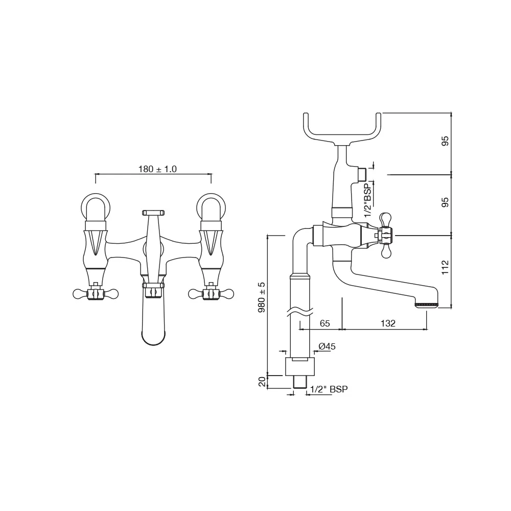 Jaquar Bath and Shower Mixer Queen's Prime series QQP-BCH-7271PMHL Black Chrome - image 2