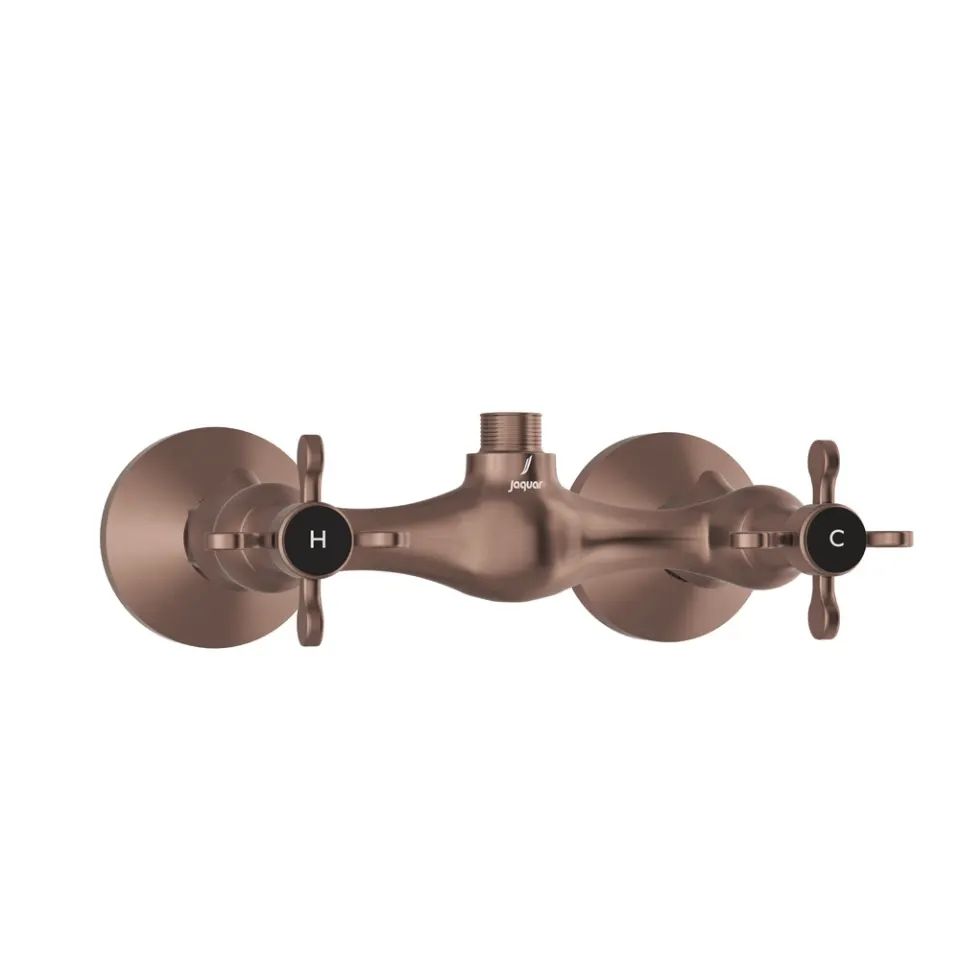 Jaquar 1 Way Wall Mixer for Shower Cubicles with Connecting Legs Queens Prime series QQP-ACR-7209PM Antique Copper - image 1