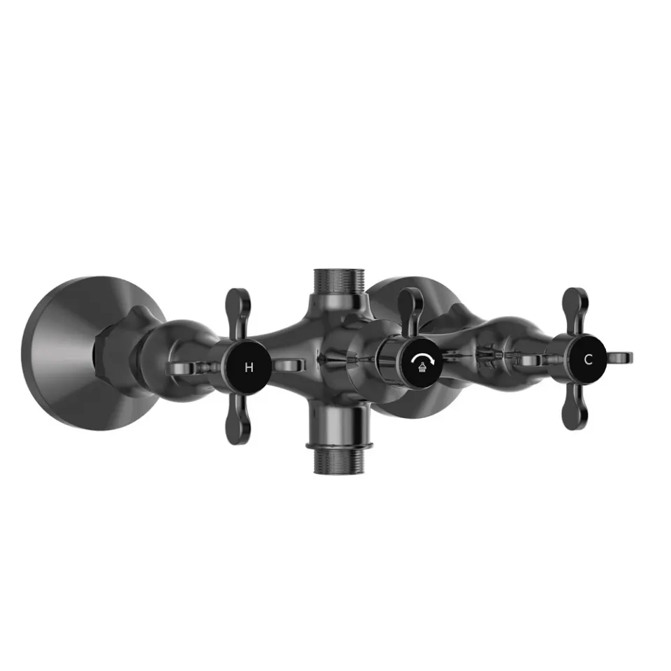 Jaquar Exposed Wall Mixer Queen's Prime series QQP-BCH-7215PM Black Chrome - image 1