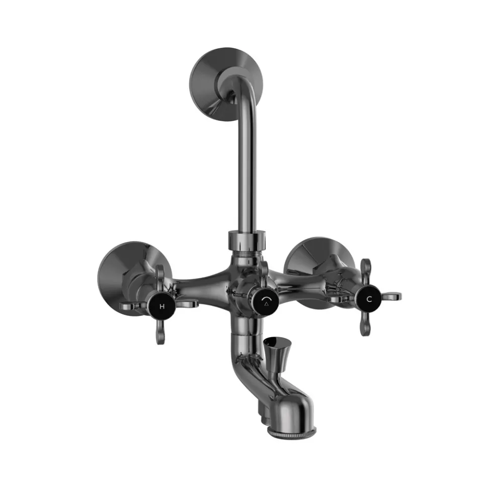 Jaquar Wall Mixer 3-in-1 System Queen's Prime series QQP-BCH-7281PM Black Chrome - image 1