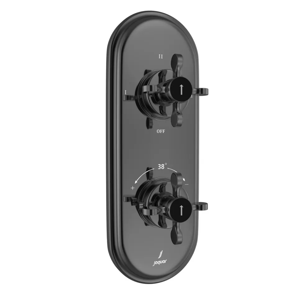 Jaquar Aquamax Thermostatic Mixer Part Kit with 3 Way Diverter Queens Prime series QQP-BCH-7683NKPM Black Chrome - image 1