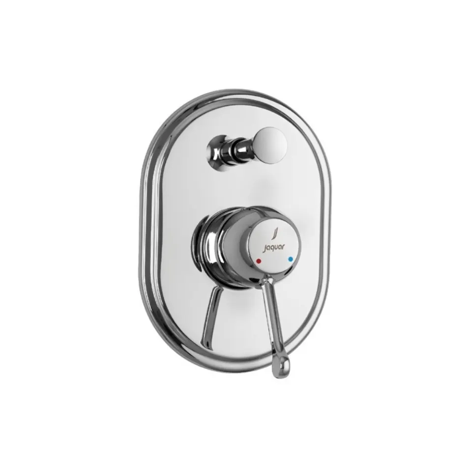 Jaquar Single Lever 2 Way Diverter Exposed Parts Kit with Button Queens Prime series QQP-CHR-7065MKPM Chrome - image 1
