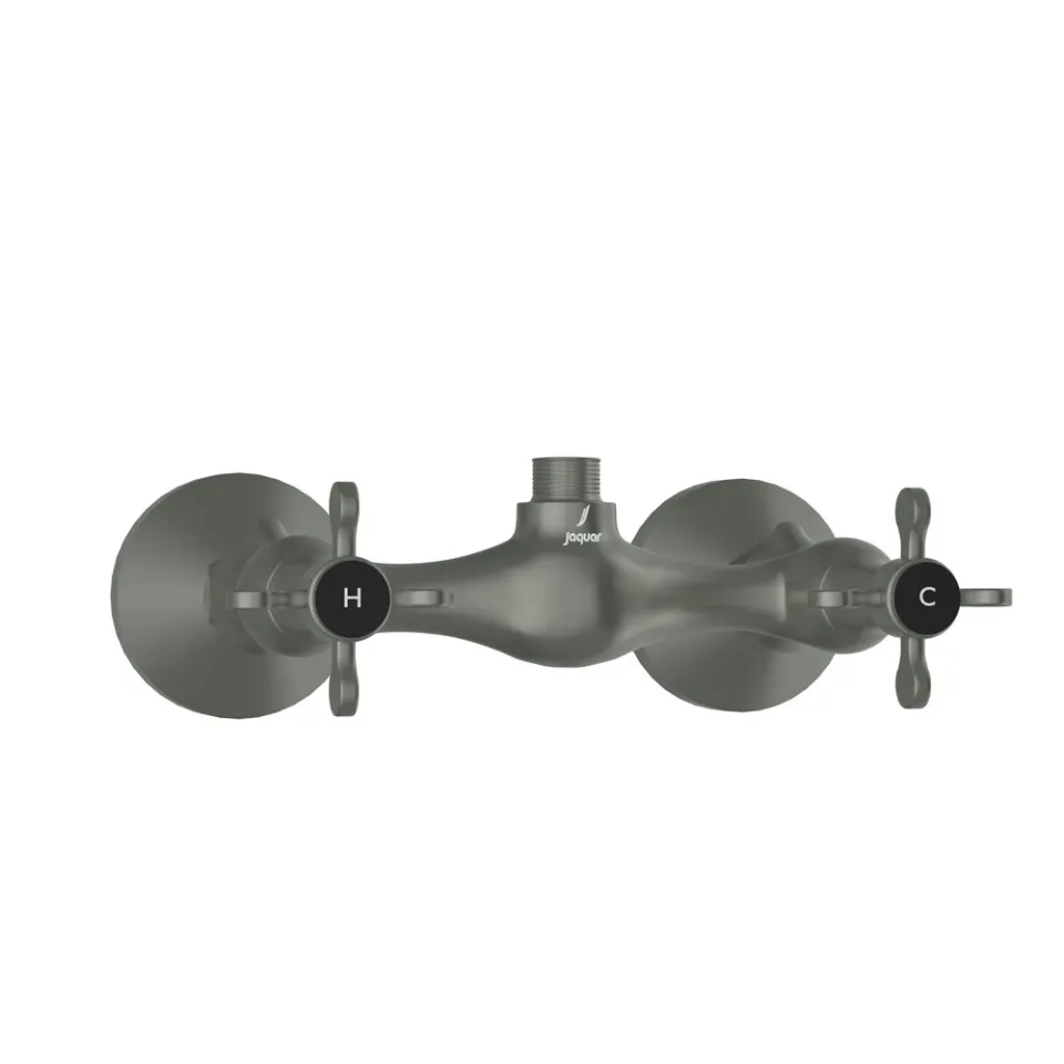 Jaquar 1 Way Wall Mixer for Shower Cubicles with Connecting Legs Queens Prime series QQP-GRF-7209PM Graphite - image 1