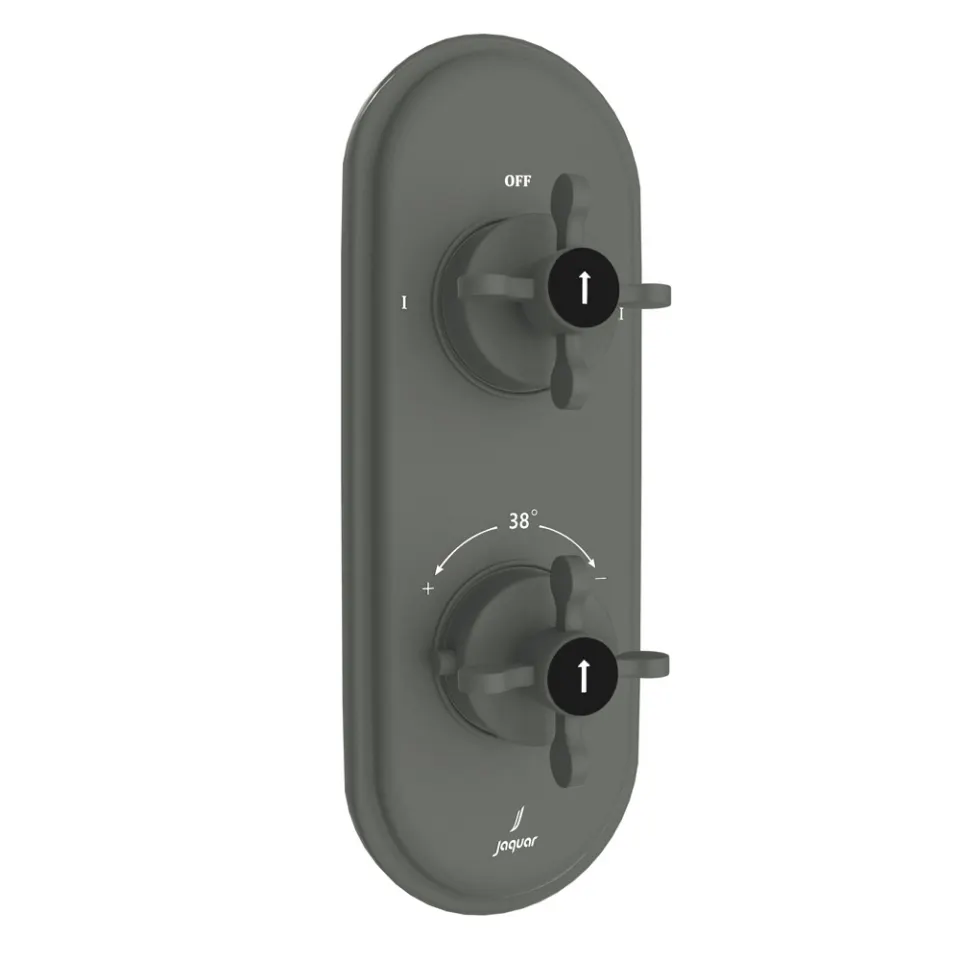 Jaquar Aquamax Thermostatic Mixer Part Kit with 2 Way Diverter Queens Prime series QQP-GRF-7681NKPM Graphite - image 1