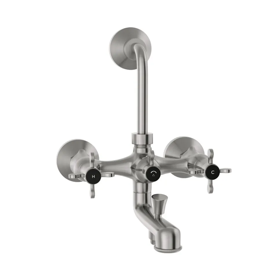 Jaquar Wall Mixer 3-in-1 System Queen's Prime series QQP-SSF-7281PM Stainless Steel - image 1