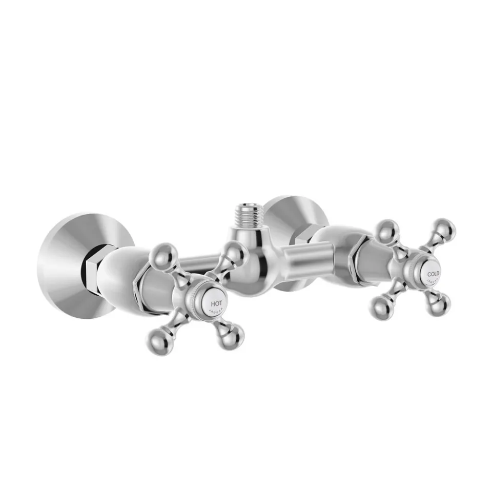 Jaquar 1 Way Wall Mixer for Shower Cubicles with Connecting Legs Queen's series QQT-CHR-7209 Chrome - image 1