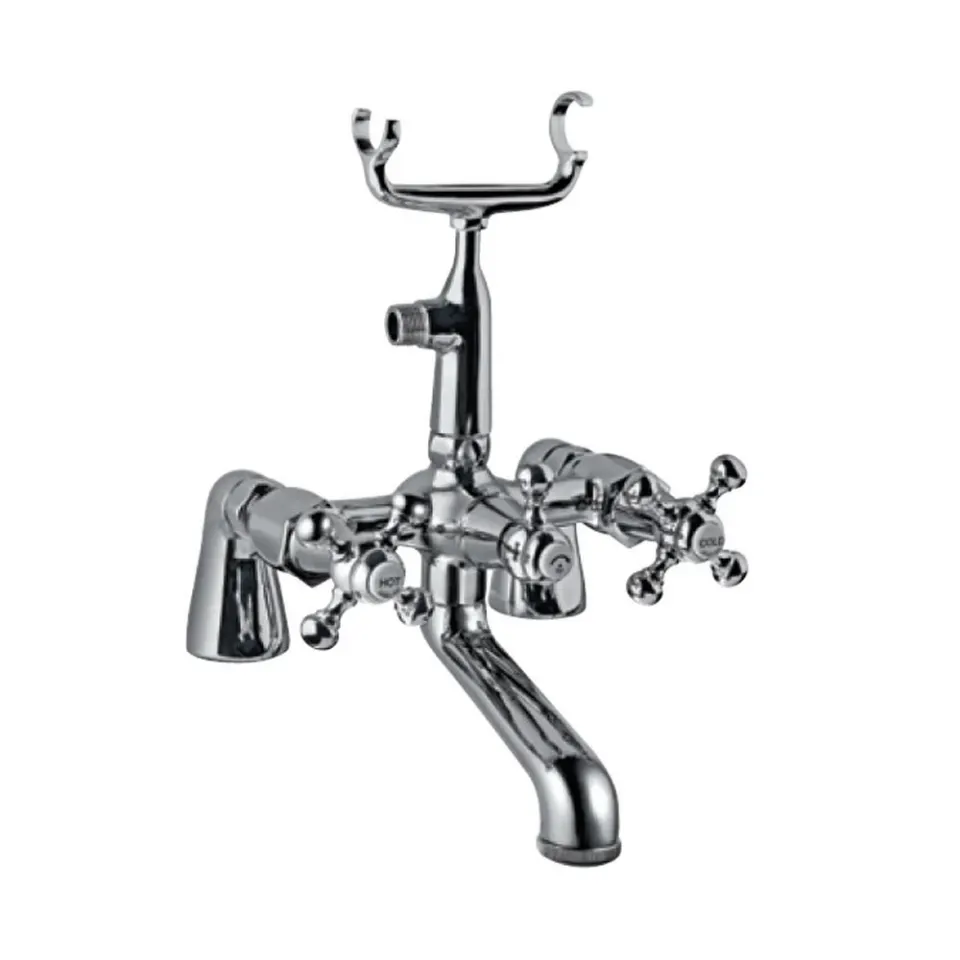 Jaquar 2 Way Bath Tub Mixer, Exposed Straight Legs, Without Hand Shower Queen's series QQT-CHR-7271 Chrome - image 1