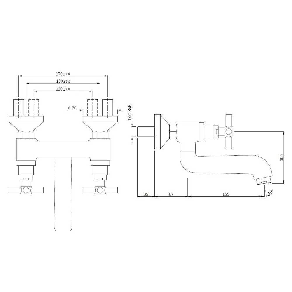 Jaquar Wall Mixer Non-Telephonic Shower Arrangement Solo series SOL-CHR-6219 Chrome - image 2