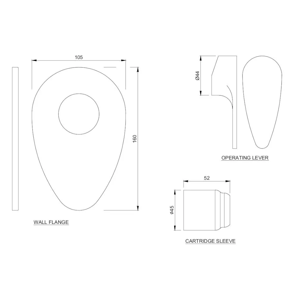 Jaquar 1 Way Diverter Exposed Parts Kit Normal Flow Vignette Prime series VGP-GRF-81227K Graphite - image 2