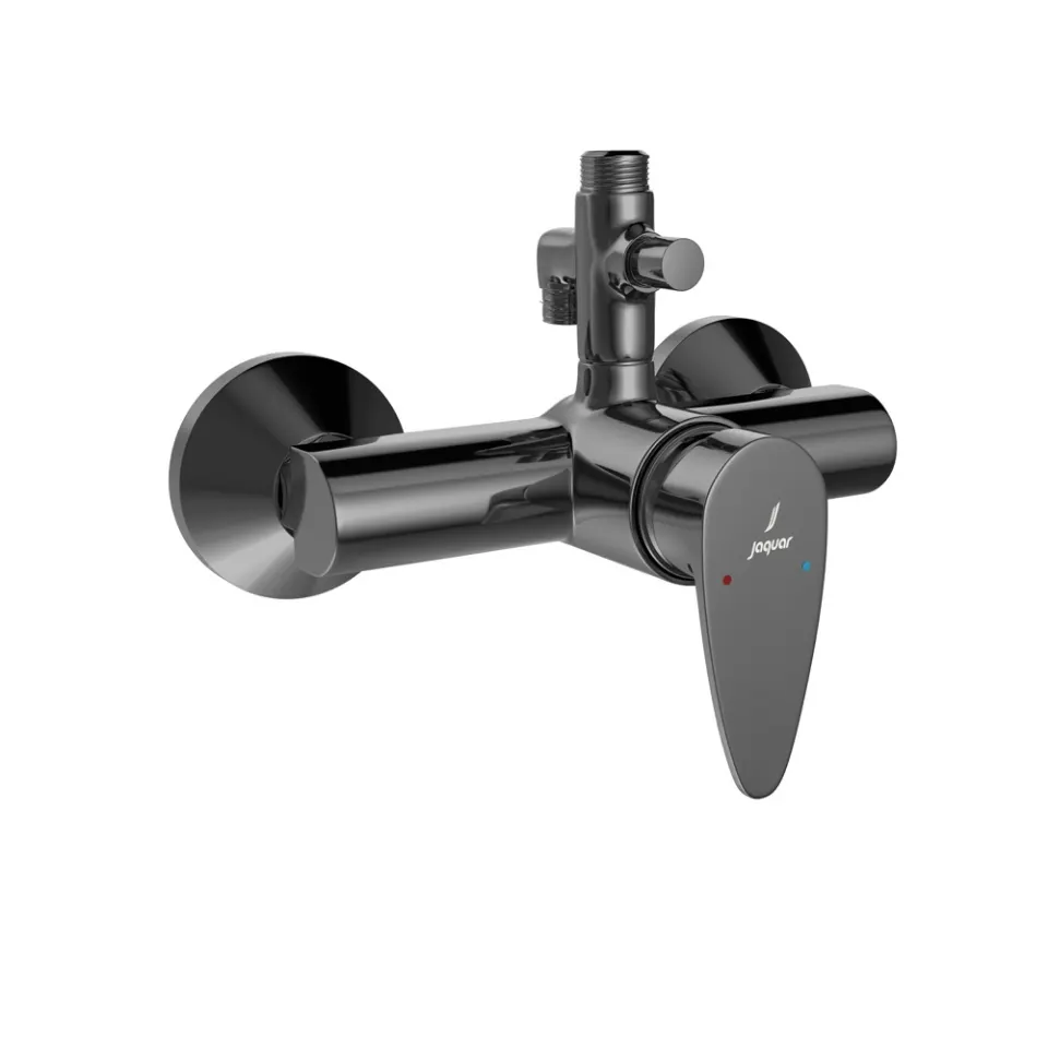Jaquar 2 Way Single Lever Wall Mixer for Hand and Exposed Shower Vignette Prime series VGP-BCH-81145 Black Chrome - image 1
