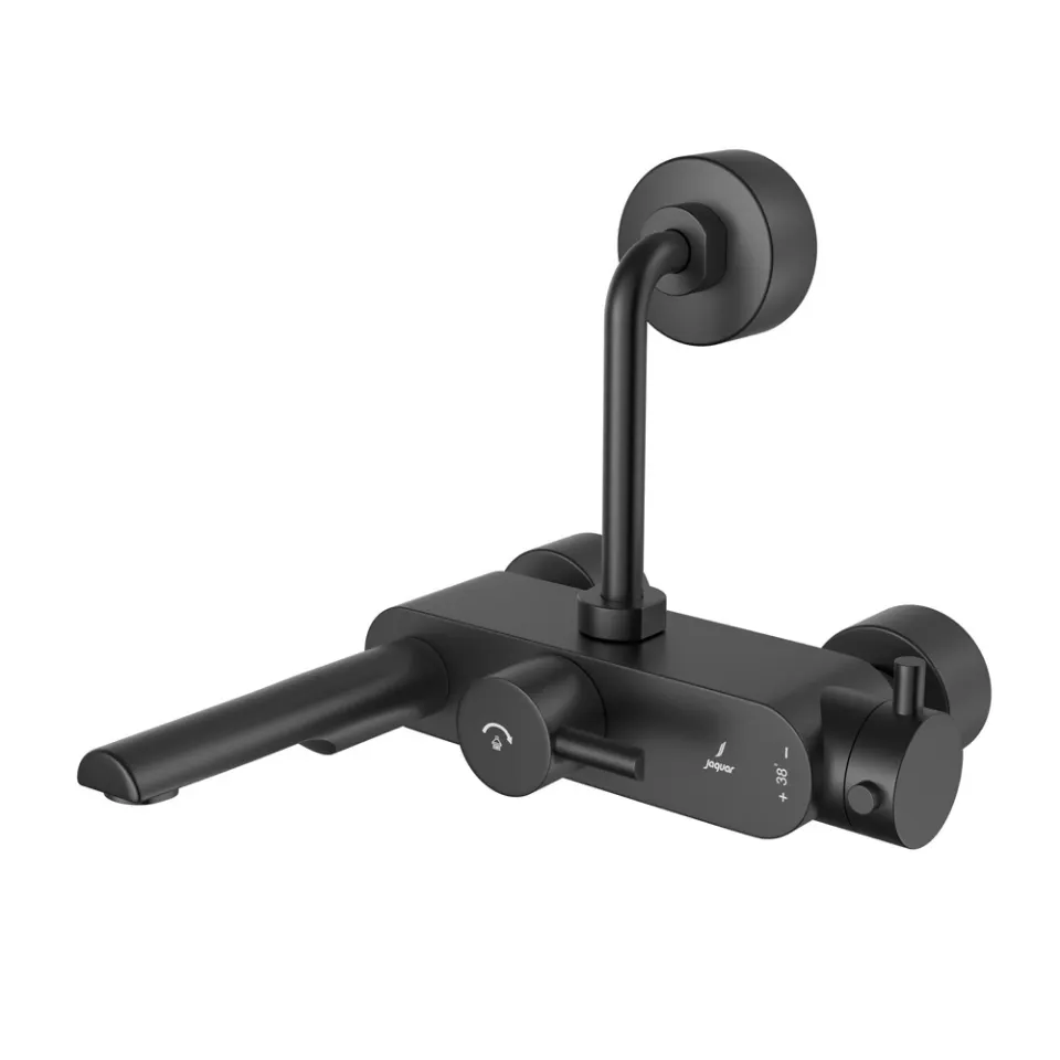 Jaquar Exposed Thermostatic Bath & Shower Mixer Thermostatic Mixers series FLP-BLM-5615PMWBP Black Matt - image 1