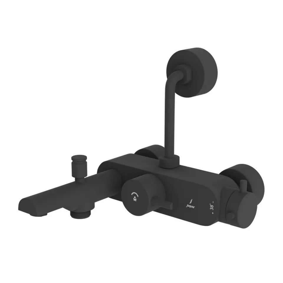 Jaquar Exposed Thermostatic Bath & Shower Mixer 3-in-1 Thermostatic Mixers series FLP-BLM-5663PMWBP Black Matt - image 1