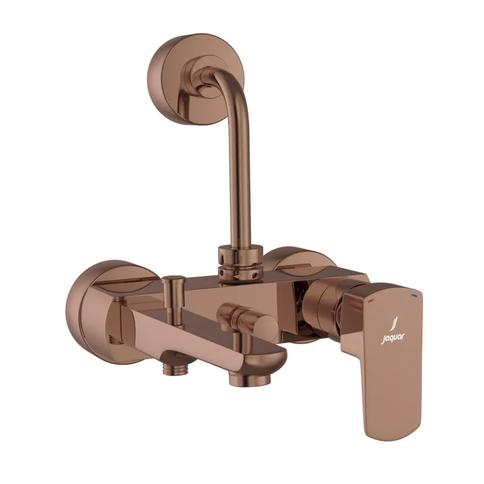 Jaquar Single Lever Wall Mixer 3-in-1 System Kubix Prime series KUP-BGP-35125PM Blush Gold Bright PVD - image 1