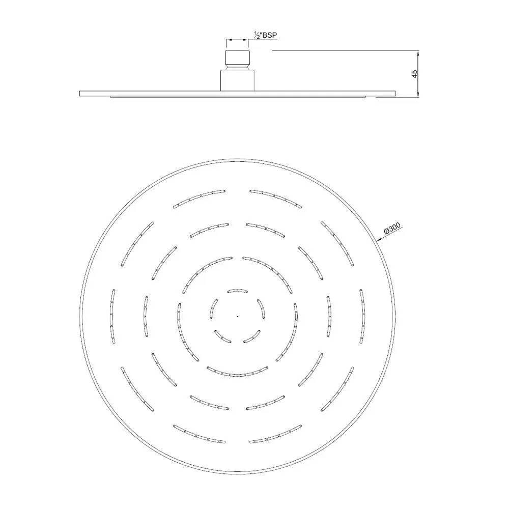 Jaquar Round ShapeMaze Overhead Shower Maze Shower series OHS-BCH-1633 Black Chrome - image 2