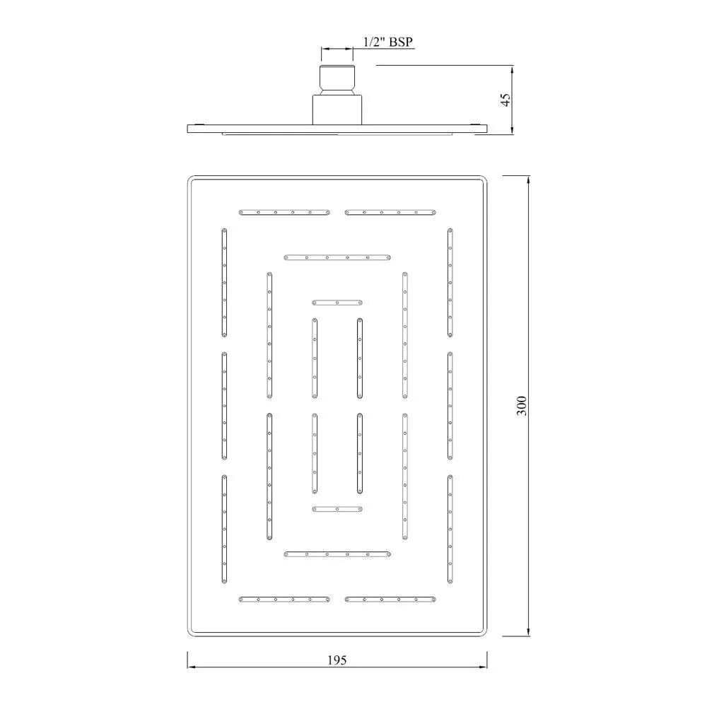 Jaquar Maze Overhead Shower Maze Shower series OHS-GRF-1637 Graphite - image 2