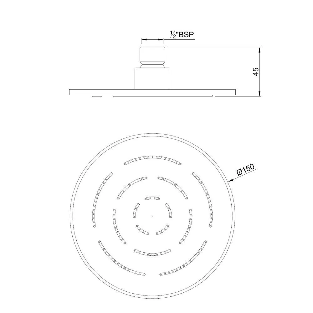 Jaquar Round Shape Single Flow Maze Overhead Shower Maze Shower series OHS-SSF-1603 Stainless Steel - image 2