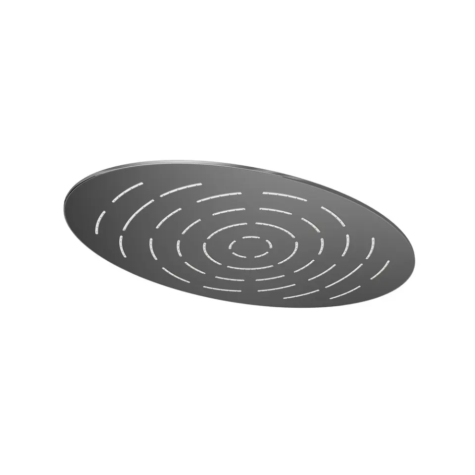 Jaquar Maze Overhead Shower 340X220mm Oval Shape Single Flow Maze Shower series OHS-BCH-1635 Black Chrome - image 1
