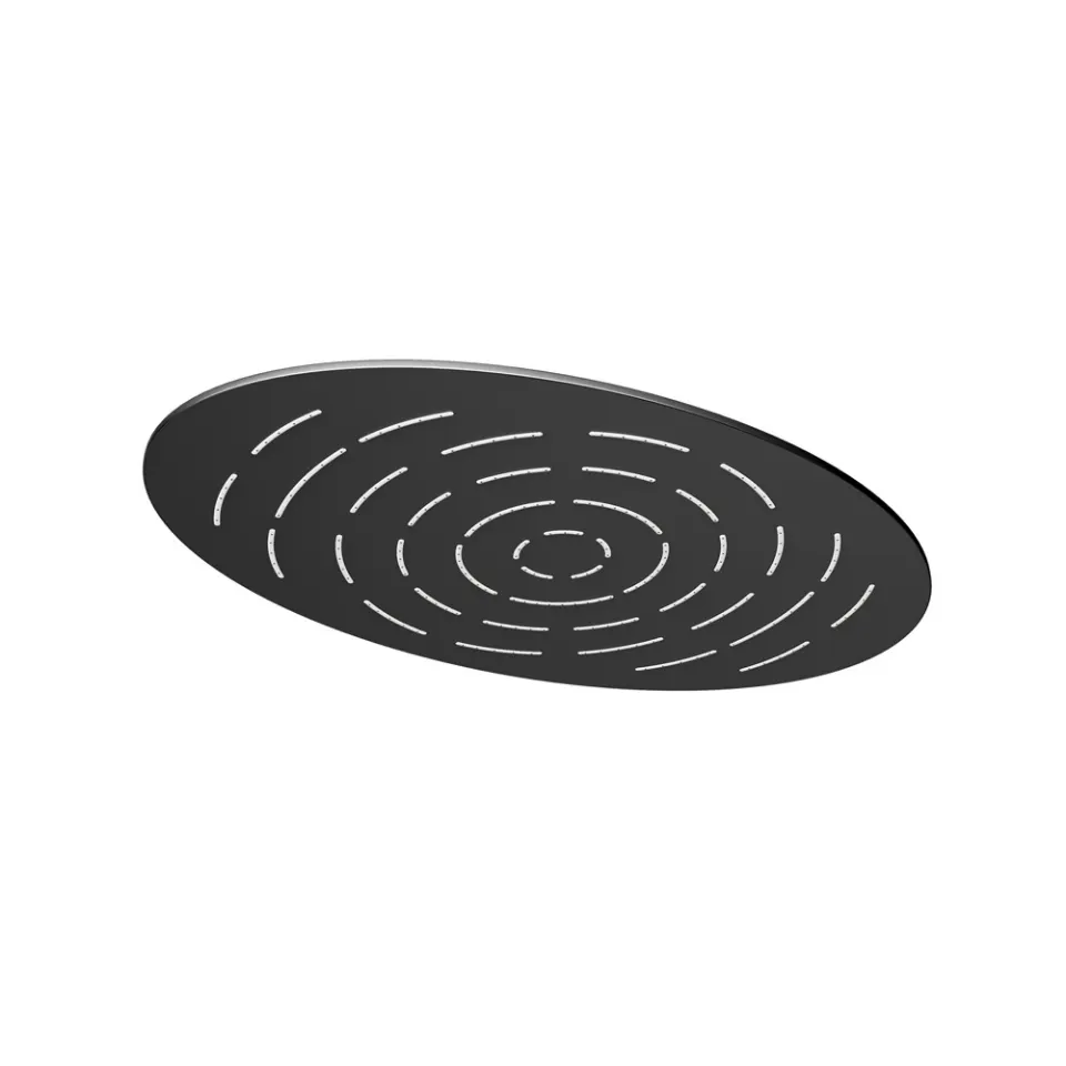Jaquar Maze Overhead Shower 340X220mm Oval Shape Single Flow Maze Shower series OHS-BLM-1635 Black Matt - image 1
