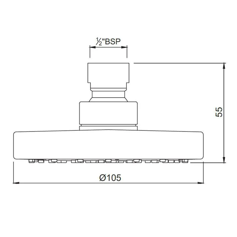 Jaquar Overhead Shower ø105mm Round Shape Single Flow Air Showers series OHS-CHR-1709 Chrome - image 2
