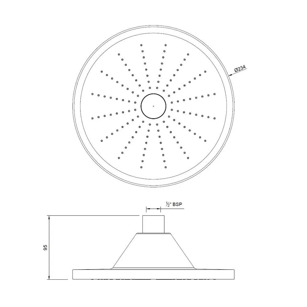 Jaquar LED Overhead Shower HydroLite Showers series OHS-CHR-1741 Chrome - image 2