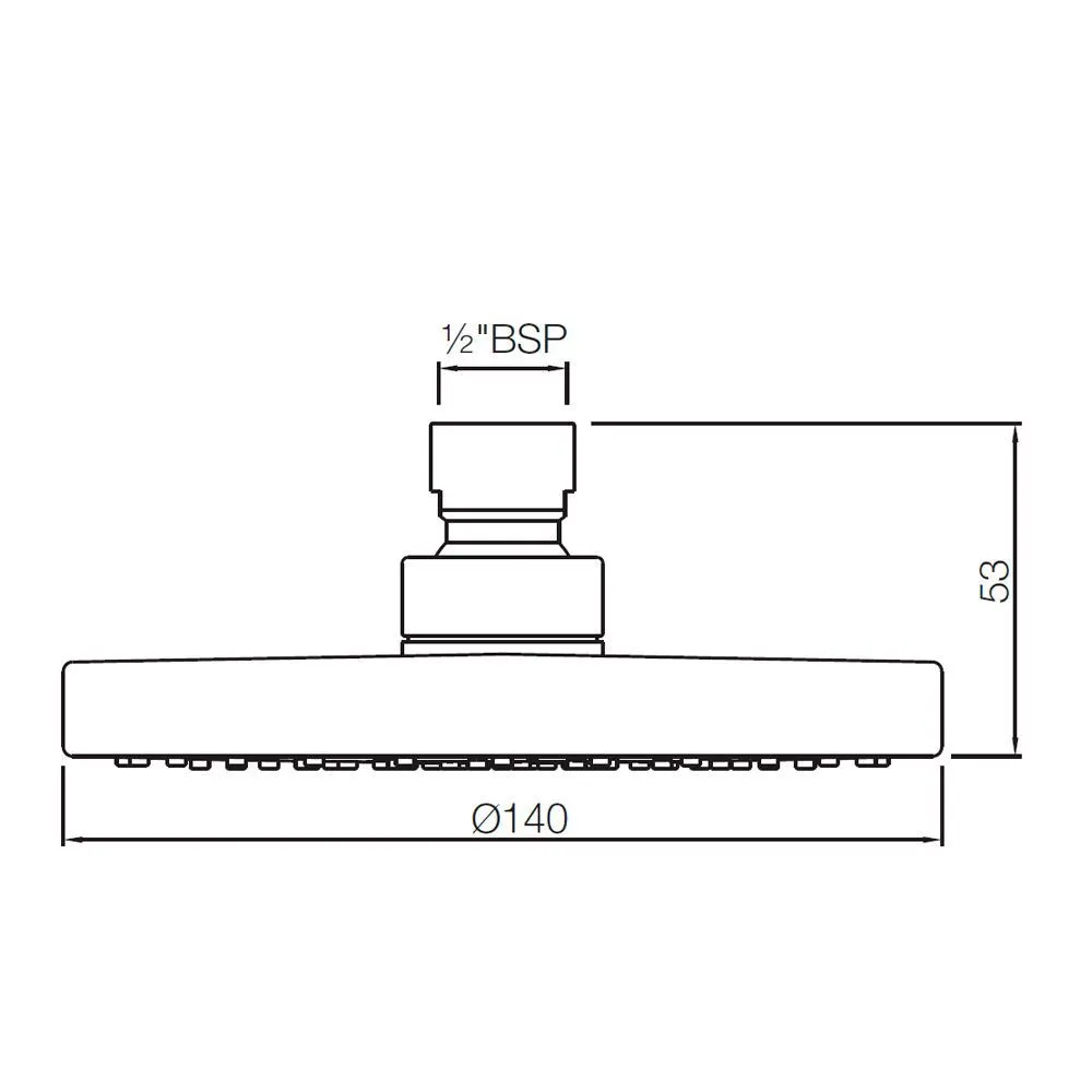 Jaquar Overhead Shower ø140mm Round Shape Single Flow Air Showers series OHS-CHR-1757 Chrome - image 2